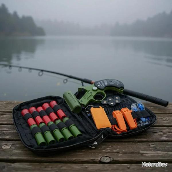 Kit de Scurit Nautique FithOS - Lanceur, Fuses et Cartouches Sonores Compatible 12/50 Gomme cogne