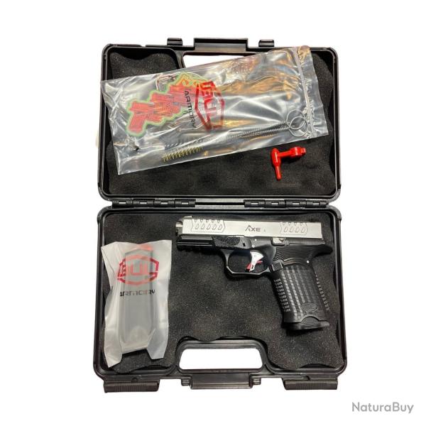 Pistolet semi-automatique BUL ARMORY axe compact cleaver silver pvd cal.9mm