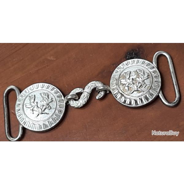 Boucle de ceinturon officier petite tenue � d�terminer. Superbe apr�s un petit nettoyage.