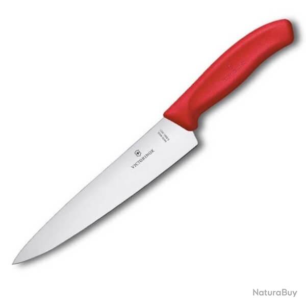 6.8001.19C1B Couteau  dcouper Victorinox SwissClassic 19cm rouge/carte