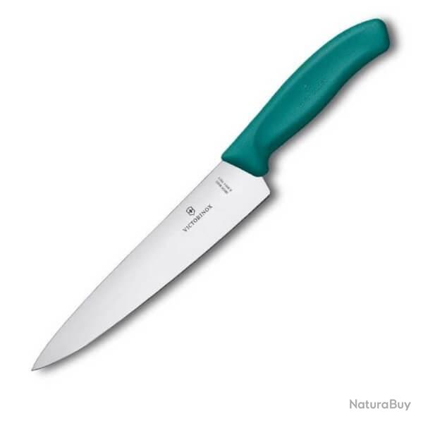6.8004.19C1B Couteau  dcouper Victorinox SwissClassic 19cm vert/carte