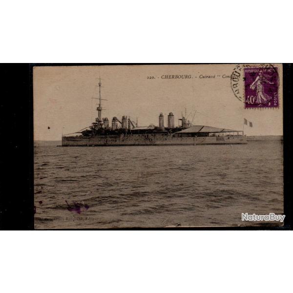 CPA - Marine Militaire  - CHERBOURG -Le Croiseur - Cuirass� Condorcet  - N�3900