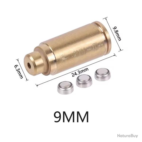 DESTOCKAGE Collimateur Balle Laser BORE SIGHTER R�glage Fusil Carabine 9mm Lunette