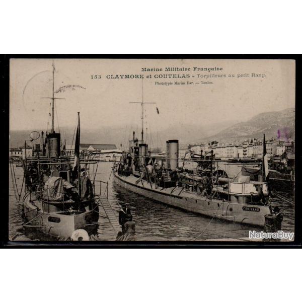 CPA - Marine Militaire Franaise - CLAYMORE et COUTELAS - Torpilleurs au petit Rang - N3248