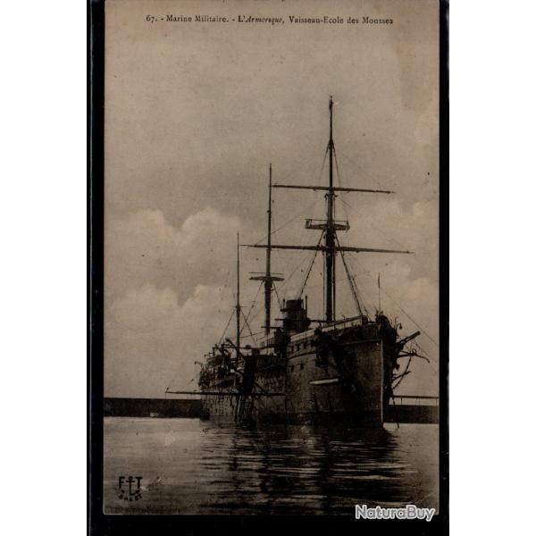 CPA - Marine Militaire - L'Armorique Vaisseau �cole des Mousses - N�3901