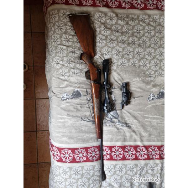 Mauser 66 calibre7x64 + swarovski 6x42 + point rouge tasco
