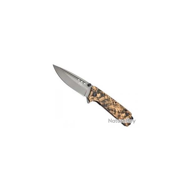 Couteau Max Knives lame noire acier 3Cr13 avec � flipper �