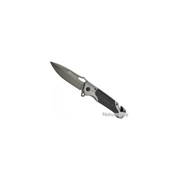 Couteau Max Knives lame noire � trou acier 3Cr13 avec � flipper �, m�canisme � Ball bearing �