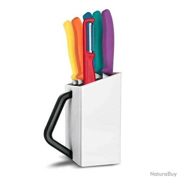 6.7126.6C1 Bloc 6 pices Victorinox Swissclassic assortis