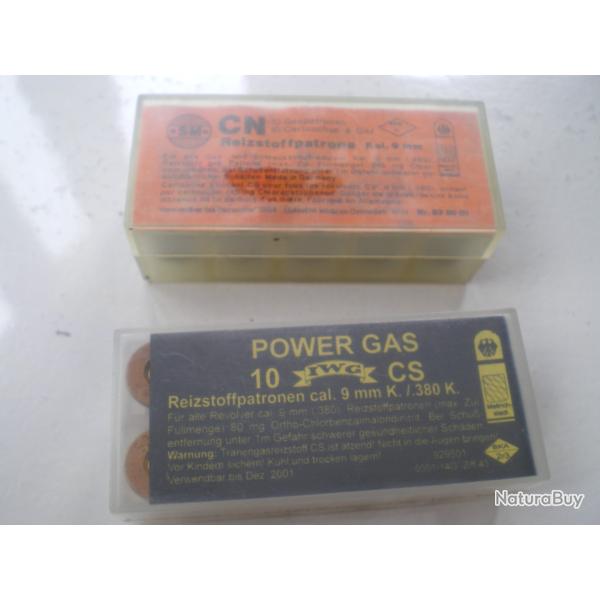 lot N� 1 :  2 boites cartouches cs 9mm