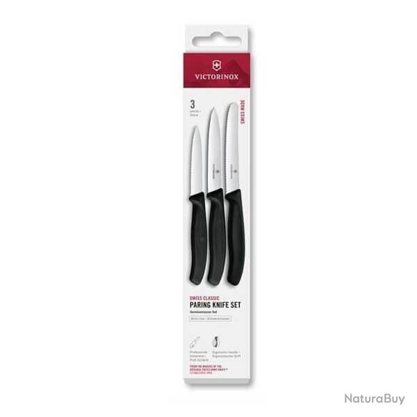 6.7113.34 Set 3 pi�ces Victorinox Swissclassic noir