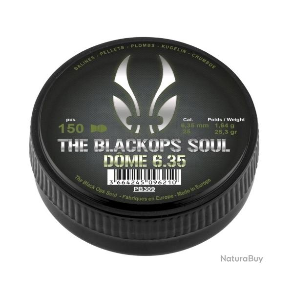 Plombs THE BLACK OPS SOUL cal.6.35mm dome par 450 (3 boites)
