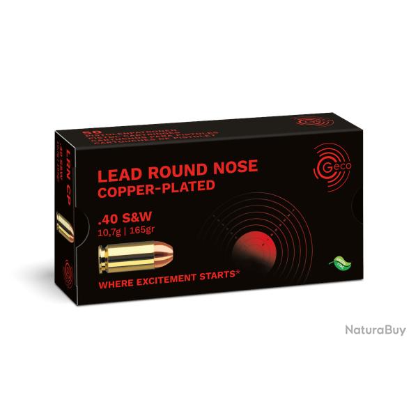 Munitions Geco LRN CP 10.7g 165gr - Cal. 40 S&W x1 boite