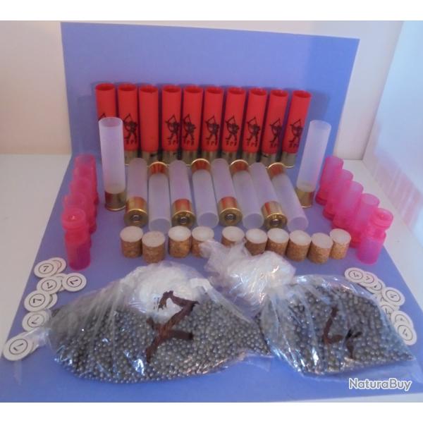 LOT DE CHARGEMENT POUR 20 CARTOUCHES  CAL.28 N�2