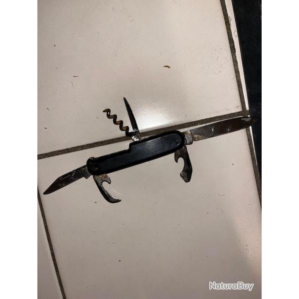 Ancien couteau multiple fonction de marque ROSTFREL pour collectionneurs
