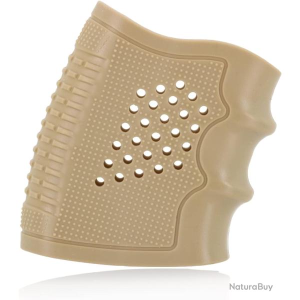 Poigne grip ergonomique et anti-drapante pour GLOCK - beige - LIVRAISON GRATUITE