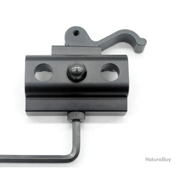 Adaptateur Grenadi�re pour bipied avec attache rapide sur rail Picatinny/weaver