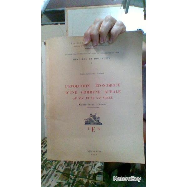 L'volution economique d'une commune rurale au XIXet au XX siecle - 1954-