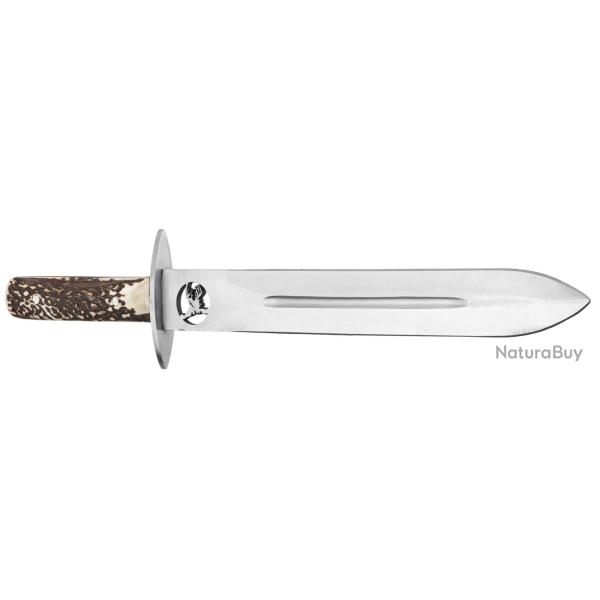 Dague de chasse manche en bois de cerf Country