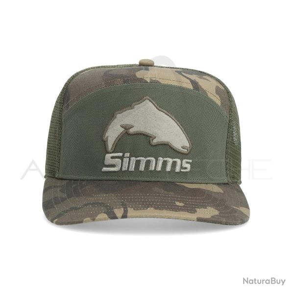 Casquette SIMMS Brown Trout 7-Panel Olive