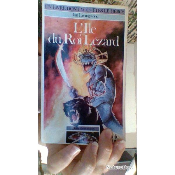 L'ile au roi lezard par Ian Livinstone - D�fis fantastiques - Folio junior -