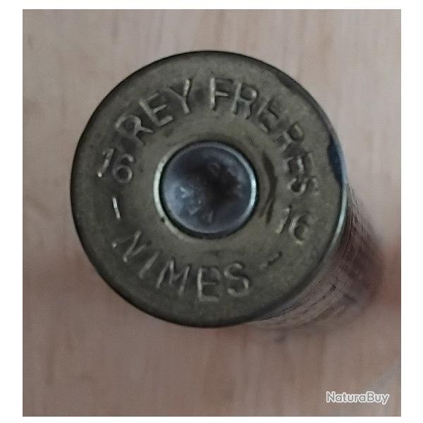 Ancienne Cartouche carton  REY FRERES  cal 16