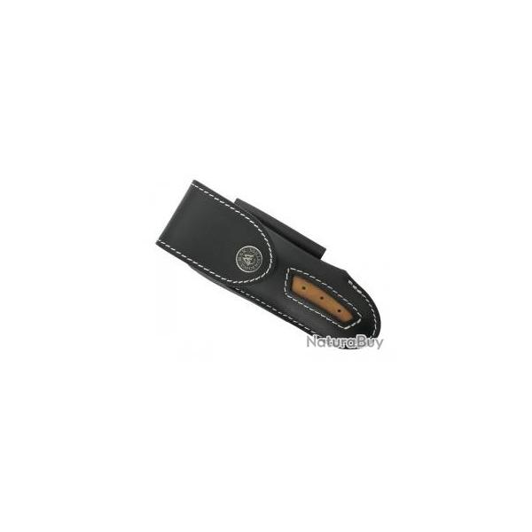 Etui Max Capdebarthes T cuir noir, port horizontal/vertical pour mod�les Le Thiers et Laguiole