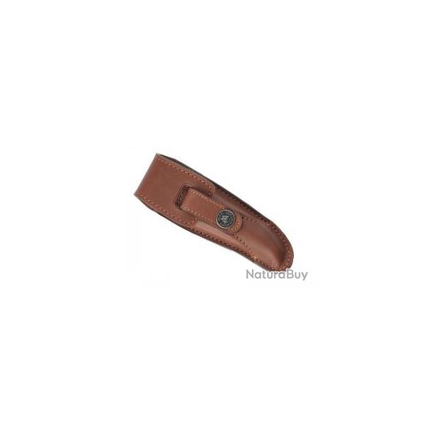 Etui Max Capdebarthes LAGUIOLE PRESTIGE cuir prou port horizontal/vertical pour Laguiole