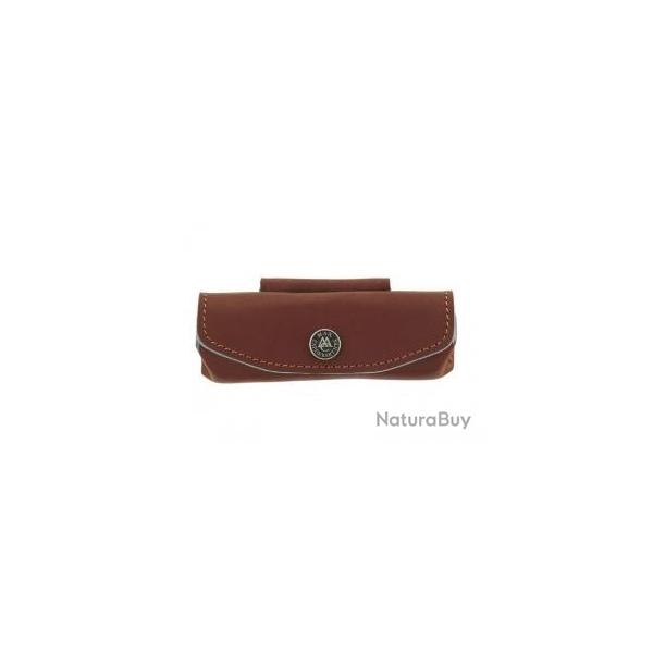Etui Max Capdebarthes PROVENCAL cuir Prou port horizontal pour couteaux de 10/11 cm de manche