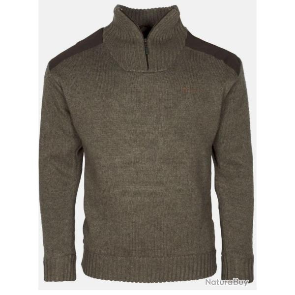 Pull col camionneur PINEWOOD new stormy pour homme Brown