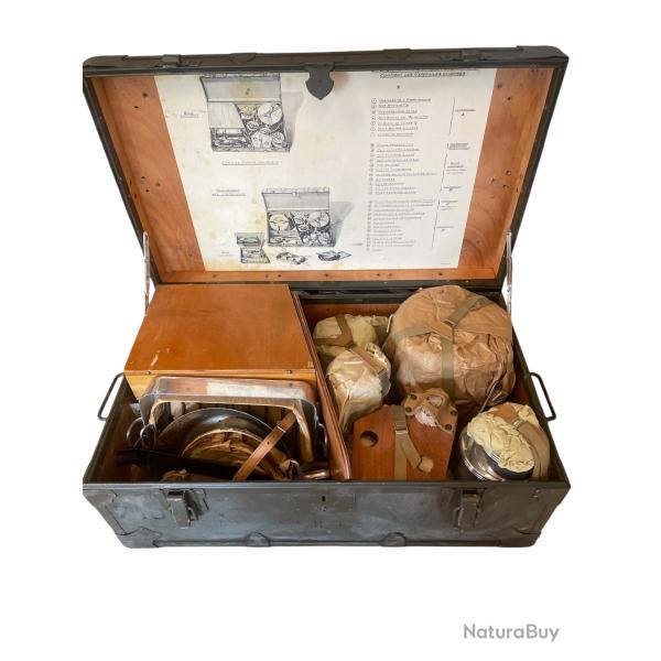 CANTINE POPOTE MILITAIRE MODLE 1952 POUR OFFICIERS - COMPLTE ET D'ORIGINE- aprs WW2