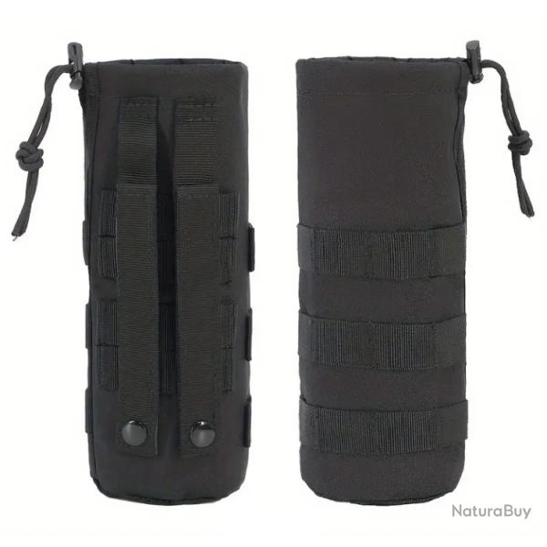 Sacoche porte bouteille-gourde tactique noire