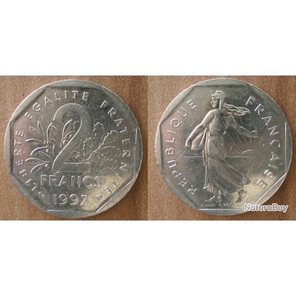 France 2 Francs 1997 Piece Semeuse Franc Piece