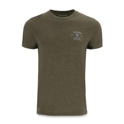 Tee shirt SIMMS Stacked Bass T Shirt Military Heather