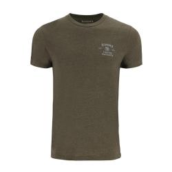 Tee shirt SIMMS Stacked Bass T-Shirt Military Heather XL