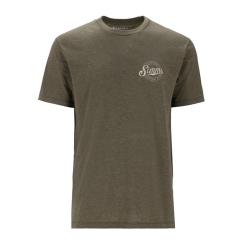 Tee shirt SIMMS Circle Lockup T-Shirt Military Heather S