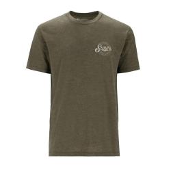 Tee shirt SIMMS Circle Lockup T Shirt Military Heather