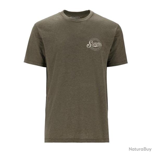 Tee shirt SIMMS Circle Lockup T-Shirt Military Heather XL