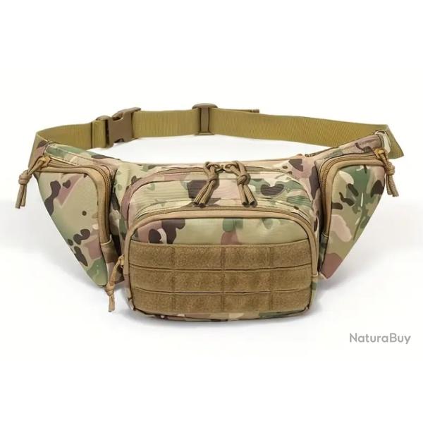 Sacoche banane tactique - Treillis - v1 - Livraison gratuite