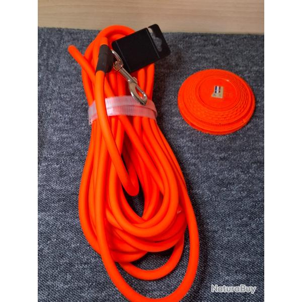 Longe pour Chien - Biothane tubulaire de 8mm x 10 mtres