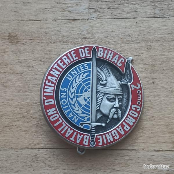 92� RI : 92� r�giment d'infanterie 2� compagnie bataillon d'infanterie de Bihac BIB FORPRONU Fraisse