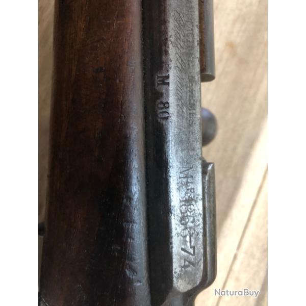 Mousquetons artillerie gras 1866 calibre 11 mm