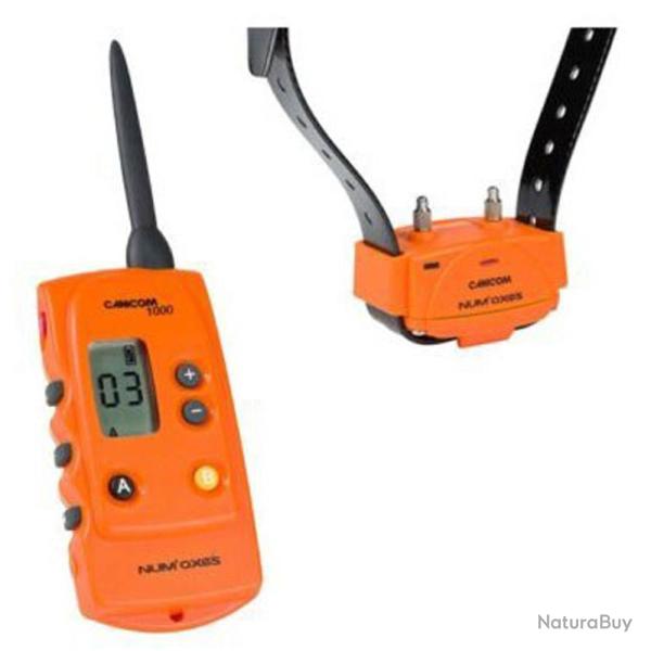 Ensemble de Dressage Canicom 1000 Num Axes - Collier Orange - Porte 1000m - Dressage Efficace et Pr