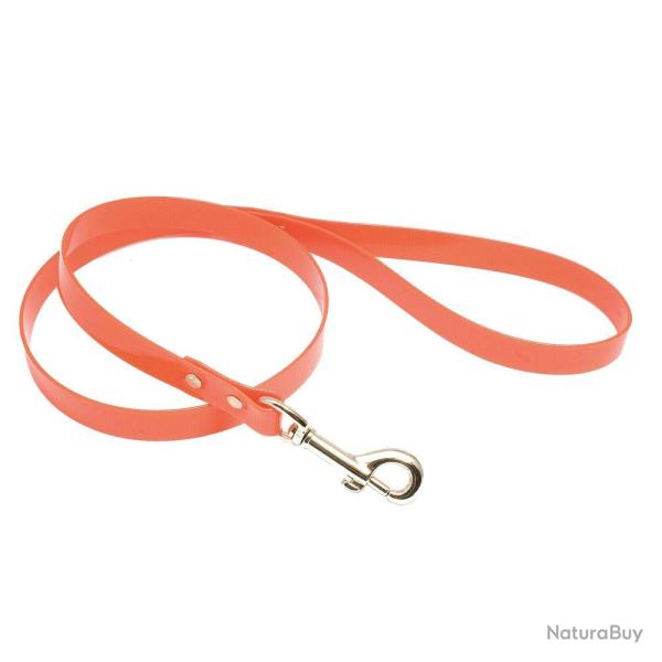 Laisse Hiflex Country 1,05 m Orange Fluo - Rsistante et Scurise - Visibilit Maximale en Chasse
