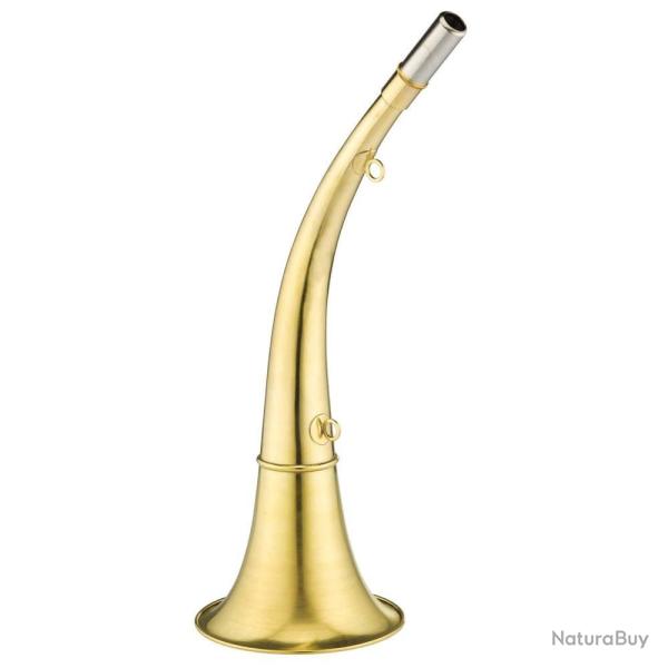 Corne Ronde Elless 24 cm - Bois Naturel - Son Puissant - Pour Signalisation et Appel en Chasse 45 cm