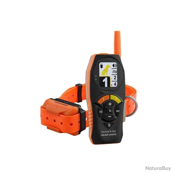 Tlcommande et Collier de Dressage Num Axes Canicom R-500 - Porte 500m - 100 Niveaux de Stimulatio