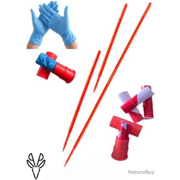 Kit jalons + Rubalise + gants