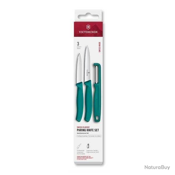 6.7114.33C1 Set 3 pices Victorinox Swissclassic vert