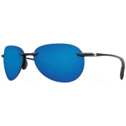 Lunettes polarisantes COSTA DEL MAR West bay Sh black Blue mirror 580P
