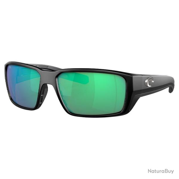 Lunettes polarisantes COSTA DEL MAR Fantail pro Matte black Green mirror 580G